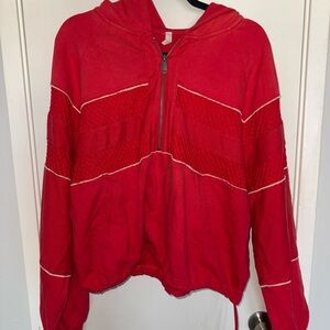 Free People Quarter Zip Hoodie